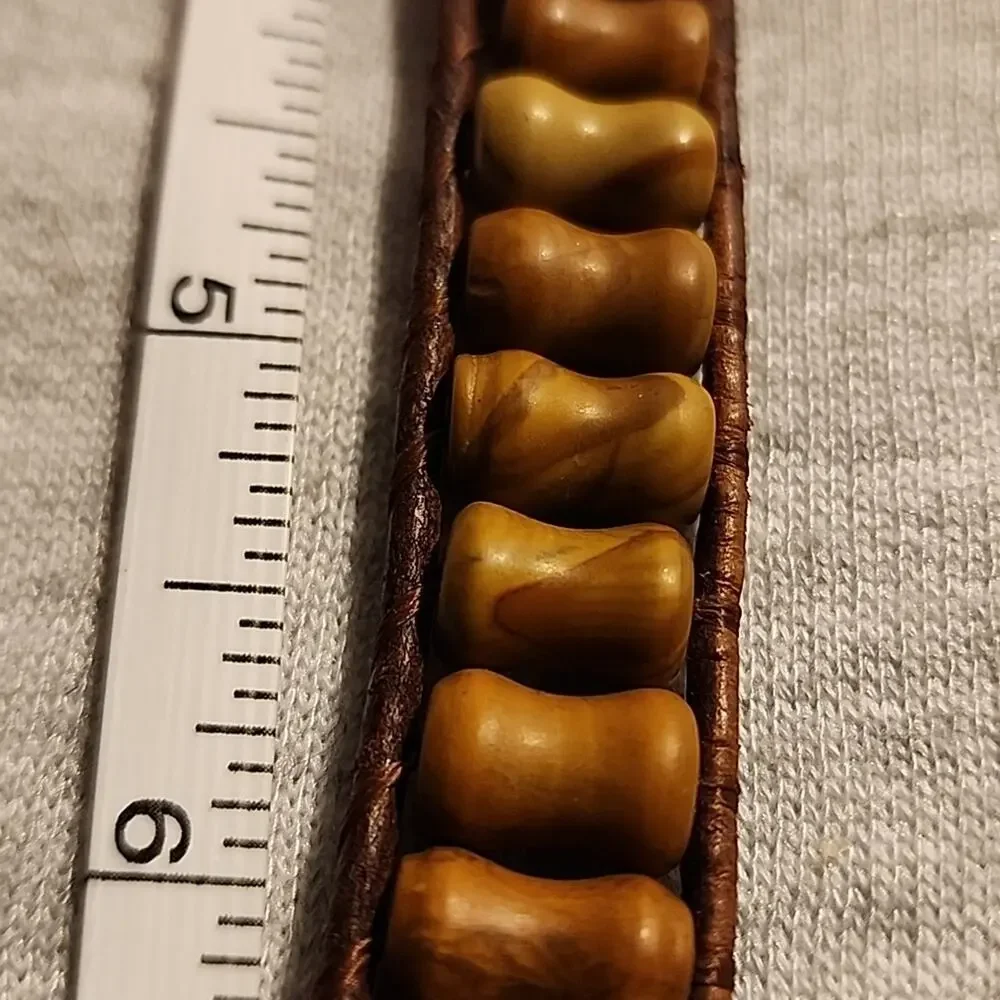 Men's Bracelet with Buffalo Button